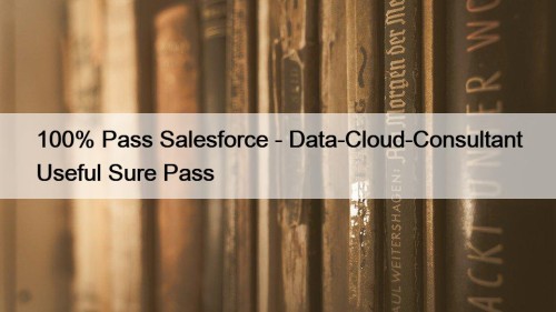 100% Pass Salesforce - Data-Cloud-Consultant Useful Sure Pass