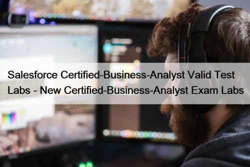 Salesforce Certified-Business-Analyst Valid Test Labs - New Certified-Business-Analyst Exam Labs